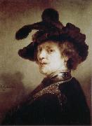REMBRANDT Harmenszoon van Rijn Self-Portrait in Fancy Dress oil painting artist